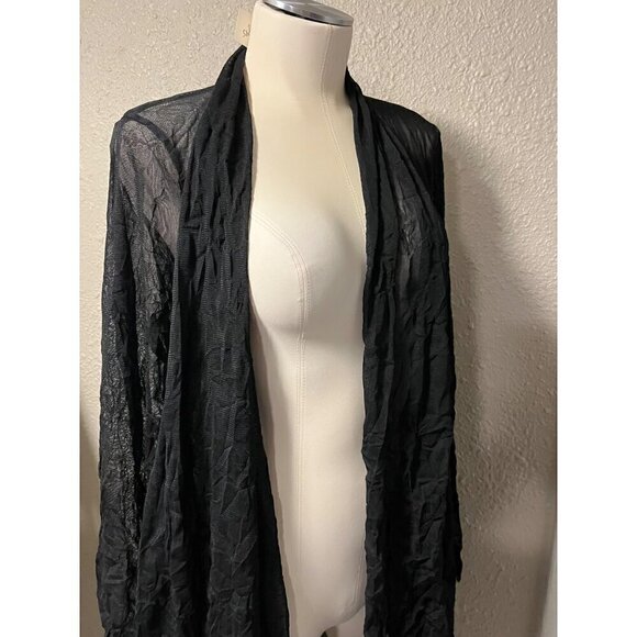 nwt BLACK FOCUS LARGE CARDIGAN POLYESTER - Picture 5 of 7